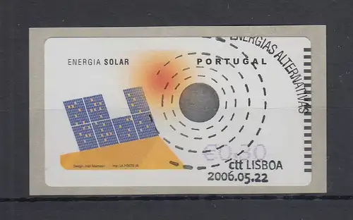 Portugal 2006 ATM Solar-Energie NewVision Mi.-Nr. 54.3 Z1 Wert 0,30 ET-O