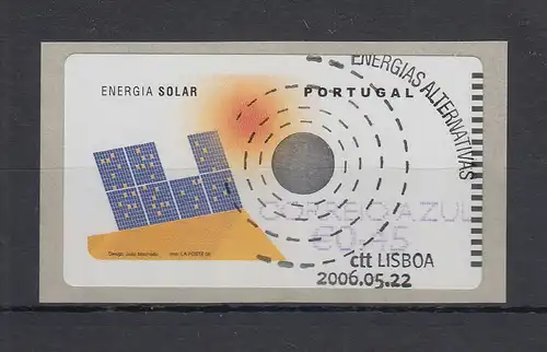 Portugal 2006 ATM Solar-Energie NewVision Mi.-Nr. 54.3 Z2 Wert AZUL 0,45 ET-O