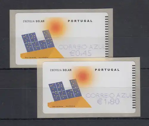 Portugal 2006 ATM Solar-Energie NewVision Mi.-Nr. 54.3 Z2 Wert AZUL 0,45 / 1,80