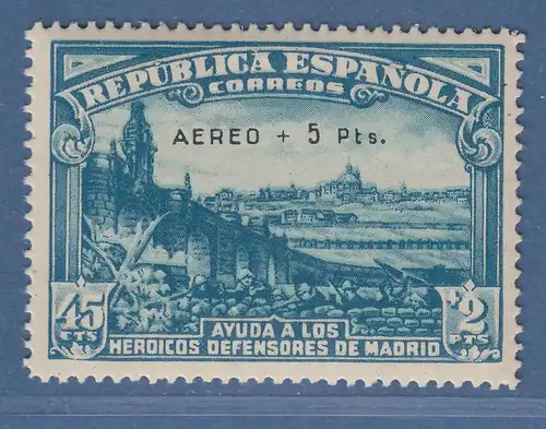 Spanien 1938 Flugpostmarke Verteidigung von Madrid Mi.-Nr. 711 ungebraucht * 