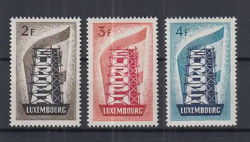 Luxemburg 1956 EUROPA Mi.-Nr. 555-557 kpl. Satz 3 Werte **