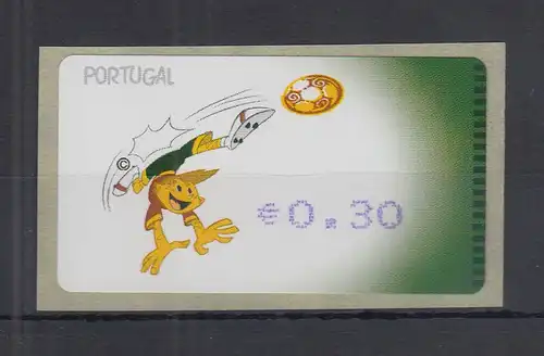 Portugal 2004 ATM Fussball-EM Amiel Mi.-Nr. 44.2.2 Wert 0,30 postfrisch