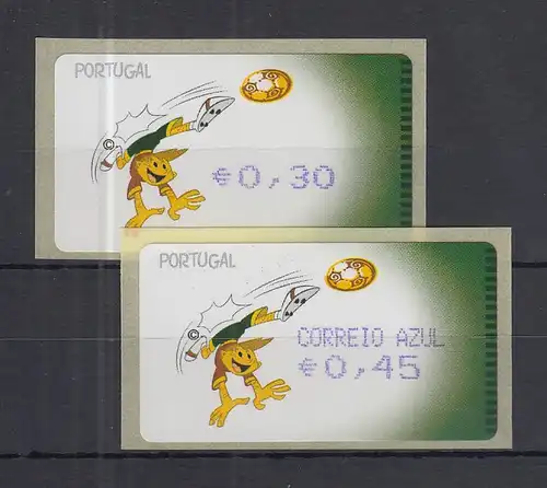 Portugal 2004 ATM Fussball-EM Amiel Mi.-Nr. 44.2.1 Werte 30 - AZUL45 **