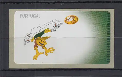 Portugal 2004 ATM Fussball-EM Amiel Mi.-Nr. 44 LEERFELD ** 