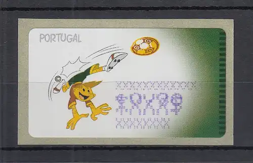 Portugal 2004 ATM Fussball-EM Amiel Mi.-Nr. 44 TESTDRUCK ** 