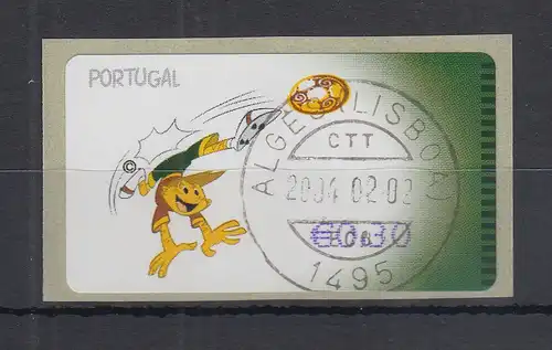 Portugal 2004 ATM Fussball-EM NewVision Mi.-Nr. 44.3 Wert 30 mit ET-Tages-O