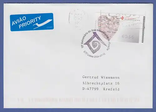 Portugal 2004 ATM Jahr der Familie NewVision Mi-Nr 46.3 Wert 0,56 auf FDC