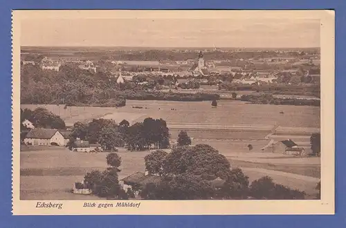 Alte AK 84453 Ecksberg Blick gegen Mühldorf, unbeschrieben