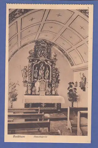 Alte AK 84453 Ecksberg Bachham Hauskapelle, unbeschrieben