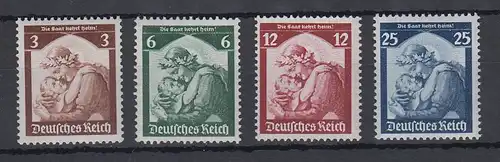 Deutsches Reich 1935 Eingliederung der Saar Mi.-Nr. 565-568 Satz komplett ** 