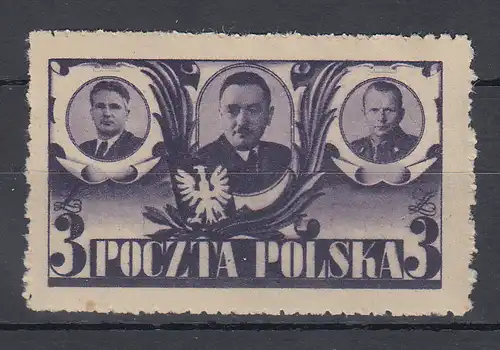 Polen 1946 2. Jahrestag des Julimanifestes (prov. Regierung) Mi.-Nr. 439 **