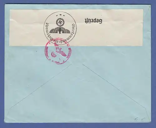 Dänemark, 1940 Lp-Brief aus Kopenhagen gel. nach Berlin, NS-Militärzensur. 