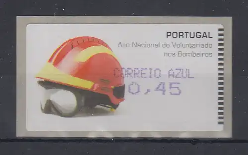 Portugal 2008 ATM Feuerwehr-Helm Amiel Mi-Nr. 62.2f Wert AZUL45 **