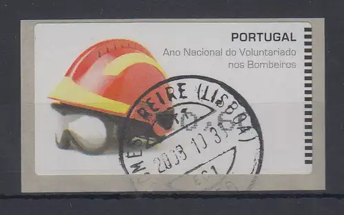 Portugal 2008 ATM Feuerwehr-Helm Amiel Mi-Nr. 62.2e SWert 60 gestempelt