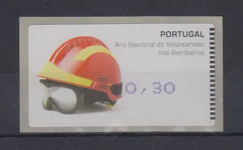 Portugal 2008 ATM Feuerwehr-Helm Amiel Mi-Nr. 62.2f Wert 0,30 **