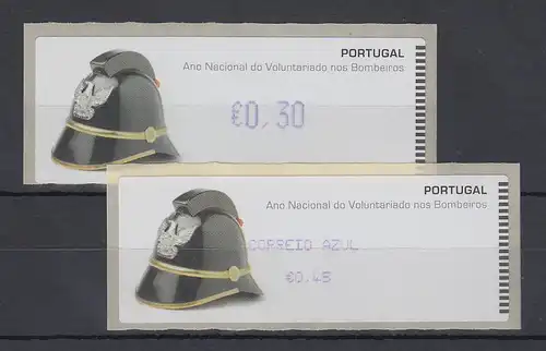 Portugal 2008 ATM Feuerwehr Monétel Mi.-Nr. 63 blauviolett Werte 30 / AZUL45 **