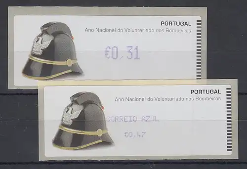 Portugal 2008 ATM Feuerwehr Monétel Mi.-Nr. 63 blauviolett Werte 31 und AZUL47