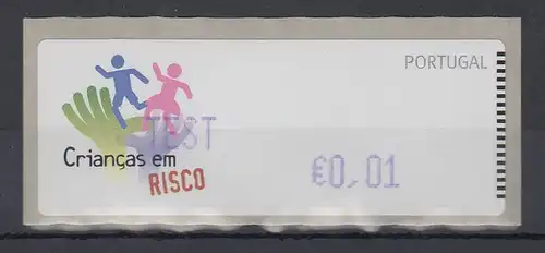 Portugal 2007 ATM Kinder in Gefahr Monétel Mi-Nr 59 f  TEST €0,01 **