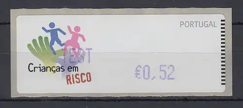 Portugal 2007 ATM Kinder in Gefahr Monétel Mi-Nr 59 f  TEST €0,52 **