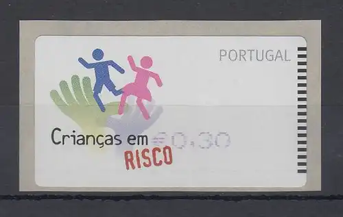 Portugal 2007 ATM Kinder in Gefahr SMD Mi-Nr 58.1 Wert 30 **