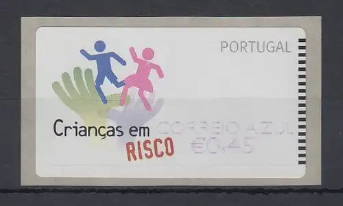 Portugal 2007 ATM Kinder in Gefahr SMD Mi-Nr 58.1 Wert AZUL 45 **