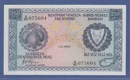 Banknote Zypern 250 Mils 1982