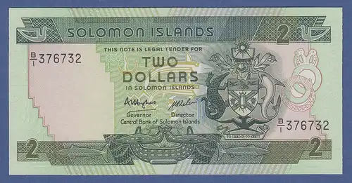 Banknote Solomon Islands / Salomonen 2 Dollar 