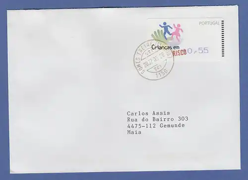 Portugal 2007 ATM Kinder in Gefahr NewVision Mi-Nr 58.3 Wert 0,55 auf FDC