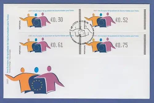 Portugal 2007 ATM Chancengleichheit Monétel Mi.-Nr. 61 Satz 30-52-61-75 FDC