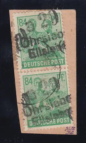 SBZ Bezirkshandstempel Bezirk 29 Ohrsleben Mi.-Nr. 181 VIa senkr. Paar gest.