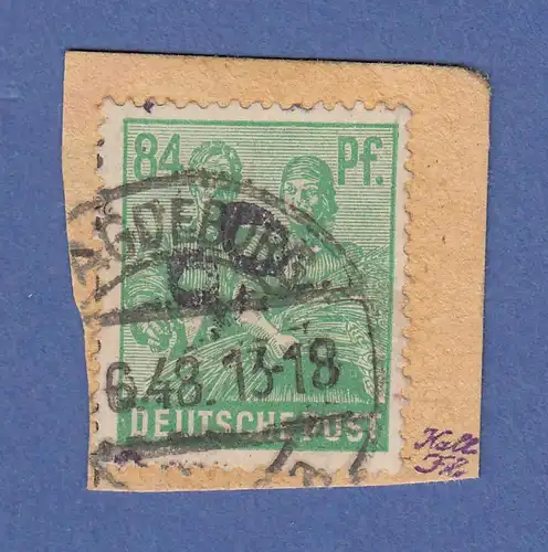 SBZ Bezirkshandstempel Bezirk 20 Magdeburg Mi.-Nr. 181 IV gestempelt