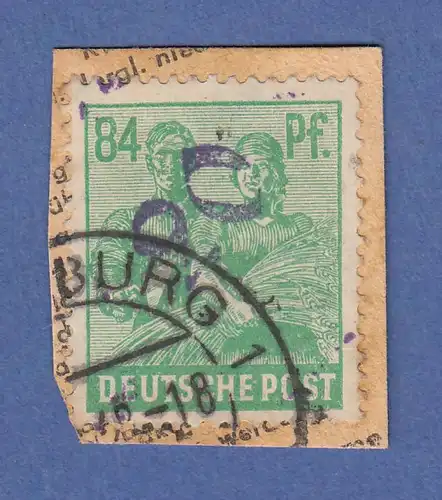 SBZ Bezirkshandstempel Bezirk 20 Magdeburg Mi.-Nr. 181 IV gestemp. 