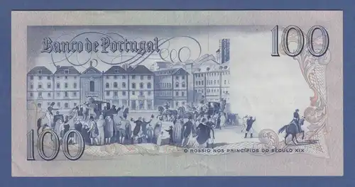 Banknote Portugal 100 Escudos Manuel Maria Barbosa du Bocace, 1985