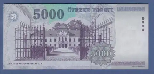 Banknote Ungarn 5000 Forint Graf Szechenyi Istvan 2005  # BA5204681 kfr.