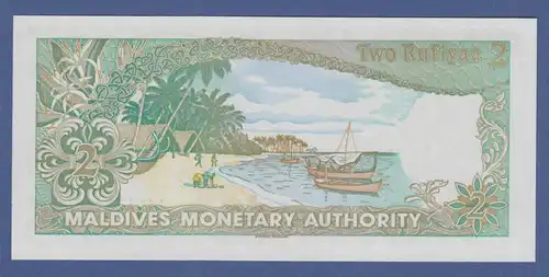Banknote Malediven 2 Rufiyaa 1983