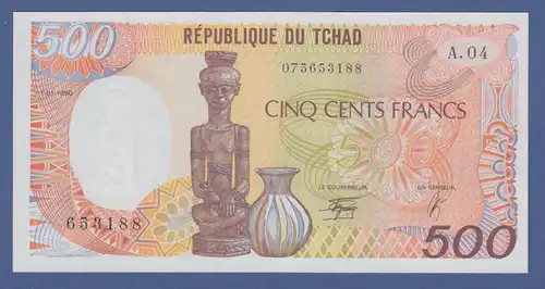 Banknote Tschad 500 Francs kfr. 