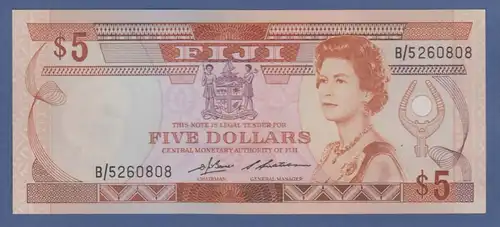 Banknote Fiji 5 Dollar # B/5260808 kfr. 