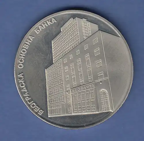 Medaille Jugoslawien / Serbien  60 Jahre Bank Beobanka 