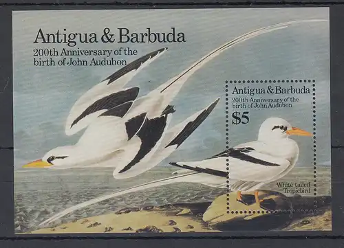 Antigua und Barbuda Mi.-Nr. Block 91 postfrisch ** / MNH Möwen 