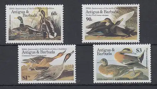 Antigua und Barbuda Mi.-Nr. Satz 920-923 postfrisch ** / MNH Enten