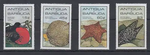 Antigua und Barbuda Mi.-Nr. Satz 880-883 postfrisch ** / MNH Meerestiere