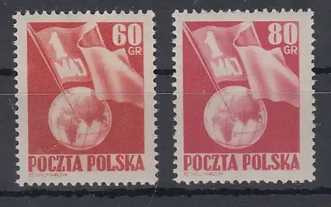 Polen / Polska 1953 Tag der Arbeit Mi.-Nr. 797-98** 