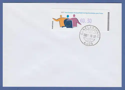 Portugal 2007 ATM Chancengleichheit Monétel violett Wert 0,30 auf FDC