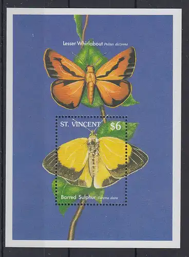 St. Vincent Mi.-Nr. Block ? postfrisch ** / MNH Schmetterlinge