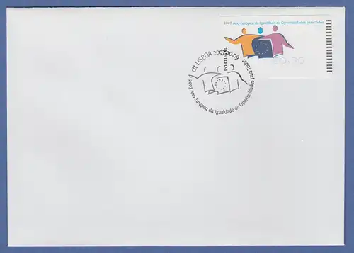 Portugal 2007 ATM Chancengleichheit SMD Mi.-Nr. 60.1f Wert 0,30 auf blanco-FDC