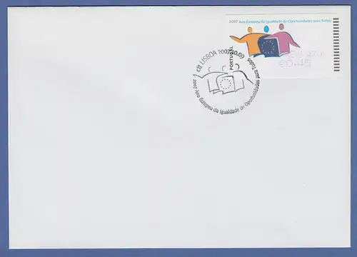 Portugal 2007 ATM Chancengleichheit SMD Mi.-Nr. 60.1f AZUL 0,45 auf blanco-FDC