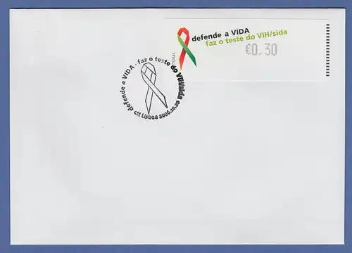 Portugal 2006 ATM AIDS-Bekämpfung Monétel Mi.-Nr. 57e Wert 0,30 auf blanco-FDC