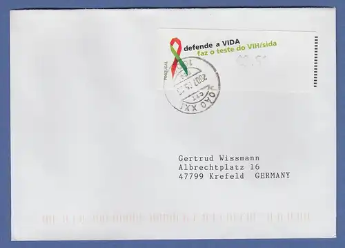 Portugal 2006 ATM AIDS-Bekämpfung Monétel Mi.-Nr. 57e Wert 0,61 auf gel. Brief