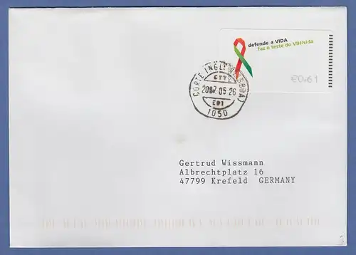 Portugal 2006 ATM AIDS-Bekämpfung NV Mi.-Nr. 56.3 Wert 0,61 auf gel. Brief