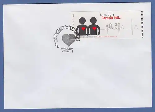 Portugal 2005 ATM Kardiologie Monétel Mi.-Nr. 49  Wert 0,30 auf blanco-FDC